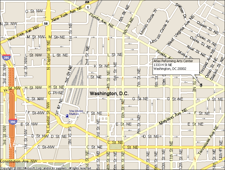 Atlas Performing Arts Center Map