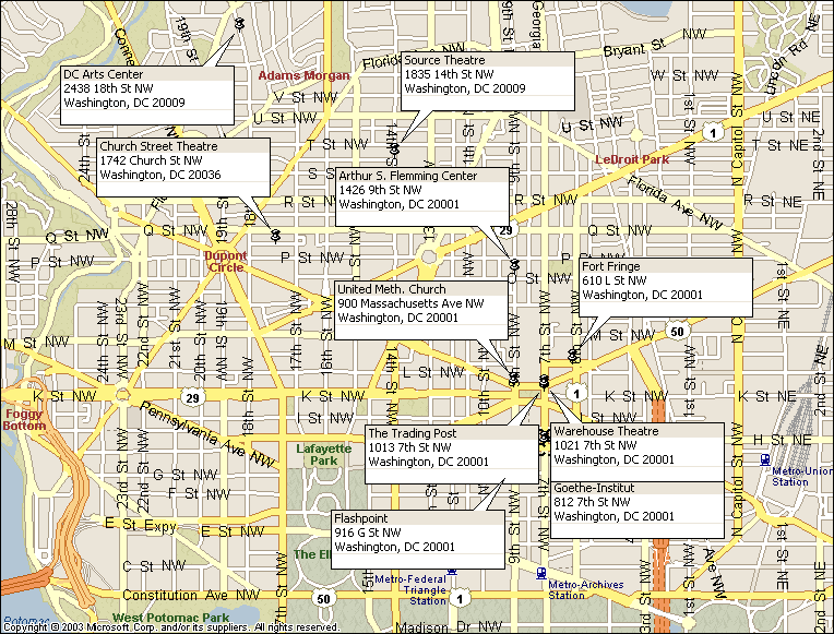 Fringe Festival Map